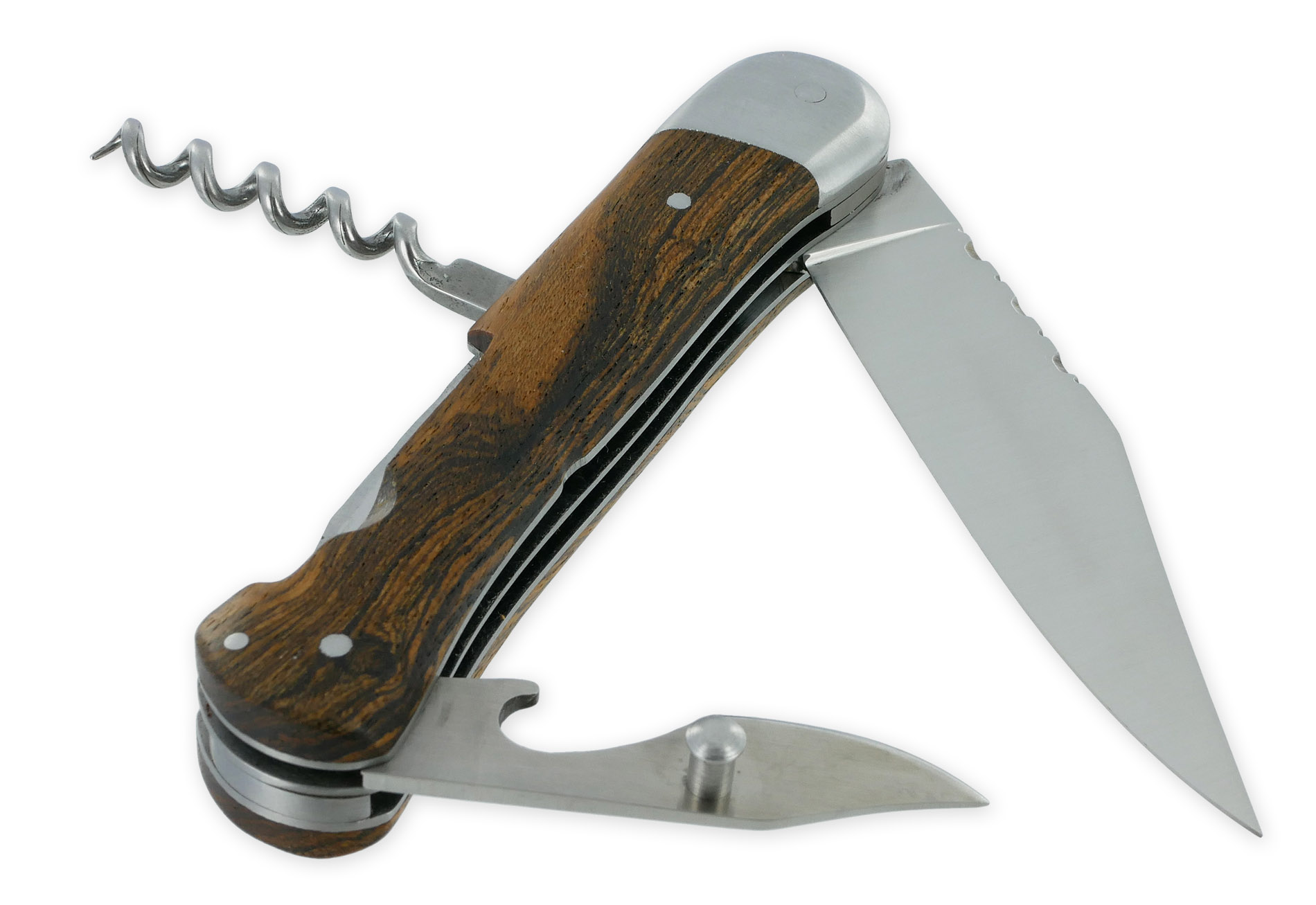 Couteau Pliant Douris-Chastel Le Pionnier Multi Lames 3 Pièces Bocote 11cm