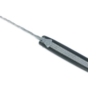 Couteau Prestige Forge de Laguiole Rambaud Mitre Arrière manche Fibre Carbone Double Platines Finition Silex