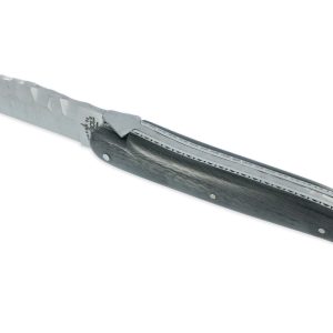Couteau Prestige Forge de Laguiole Rambaud Mitre Arrière manche Fibre Carbone Double Platines Finition Silex