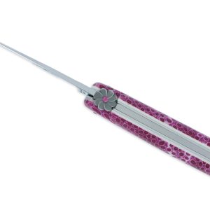 Couteau Prestige Forge de Laguiole Rambaud Plein Manche en Corail Rose 1 Pièce 12 cm