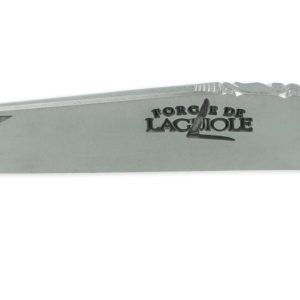 Couteau Prestige Forge de Laguiole Rambaud Plein Manche en Corne Noire Triple Platines