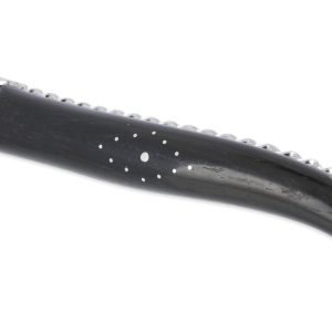 Couteau Prestige Forge de Laguiole Rambaud Plein Manche en Ebène Ressort Torsadé