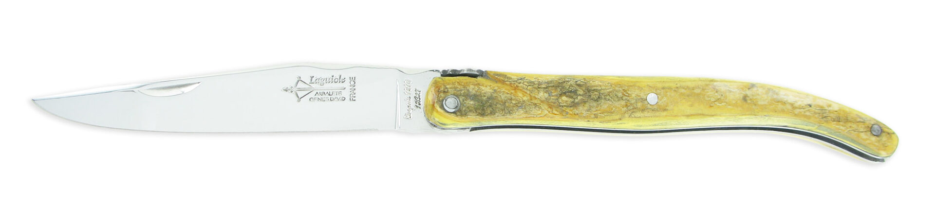 Couteau Prestige Laguiole Arbalète Manche en Croute de Buis Plein Manche 1 Pièce 12cm