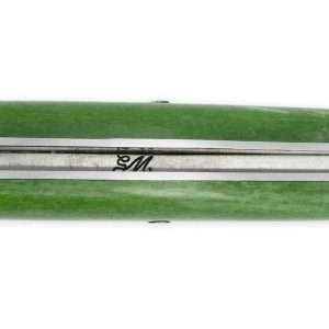 Couteau Prestige Laguiole Tête de Mort Mexicaine Manche Os chameau 1 Pièce 12 cm Lame Damas Ressort Guilloché Main