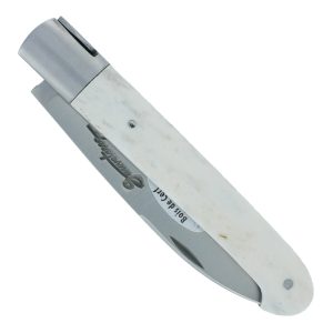 Couteau SAUVETERRE 1 pièce 11 cm Manche Bois de cerf 1 Mitre Inox Brossé