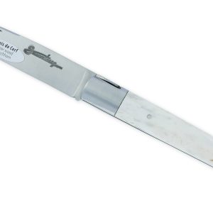 Couteau SAUVETERRE 1 pièce 11 cm Manche Bois de cerf 1 Mitre Inox Brossé