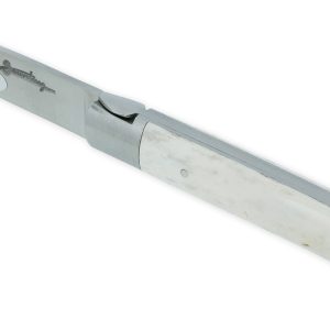Couteau SAUVETERRE 1 pièce 11 cm Manche Bois de cerf 1 Mitre Inox Brossé