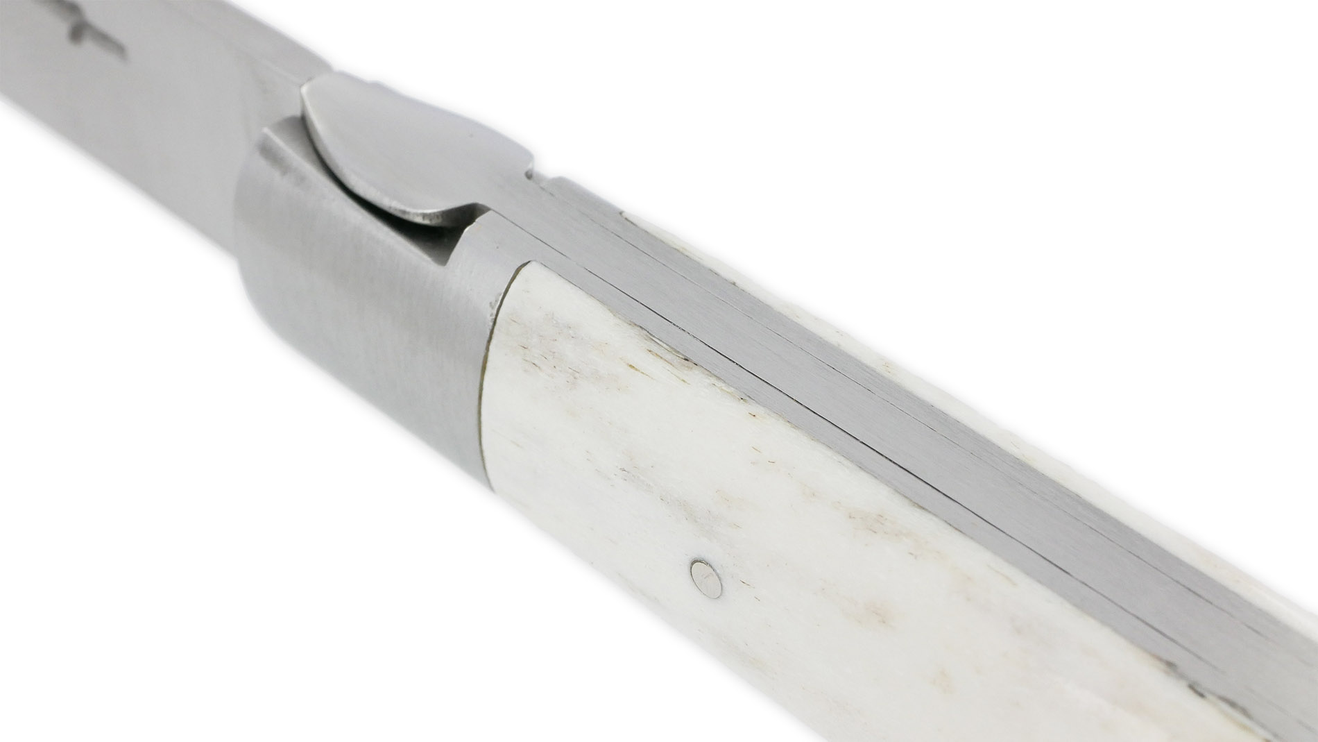 Couteau SAUVETERRE 1 pièce 11 cm Manche Bois de cerf 1 Mitre Inox Brossé