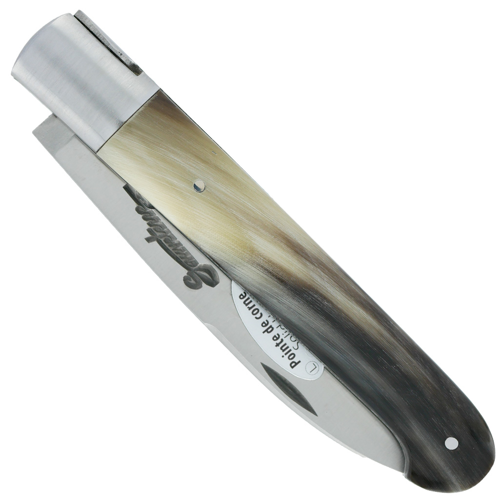 Sauveterre knife 1 piece 11 cm Horn Tip handle 1 brushed stainless steel bolster