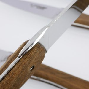 Couteaux de table Laguiole en Aubrac l' Ecir Plein Manche en Noyer (Set de 6)
