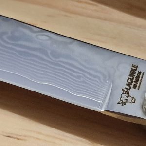 Couteaux de table Prestige Laguiole en Aubrac Genévrier Lame Damas (Set de 4)