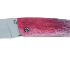 Couteau le Thiers Laguiole Arbalète Plein Manche Os Saumon Gris