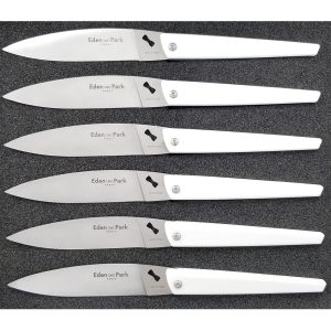 Eden Park White Acrylic Table Knives (set of 6)