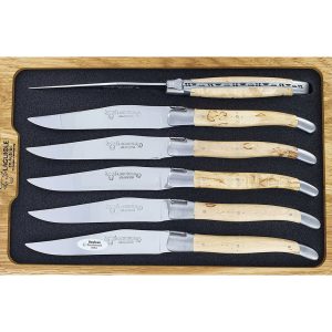 Laguiole en Aubrac Table knives Birch Wood (Set of 6)