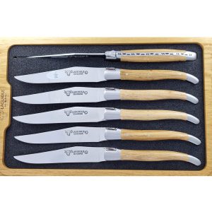 Laguiole en Aubrac Table knives Oak Wood (Set of 6)