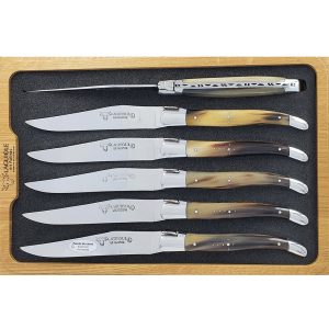 Laguiole en Aubrac Table knives Horn Tip (Set of 6)