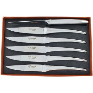 Laguiole en Aubrac Table knives Shiny Monobloc (Set of 6)