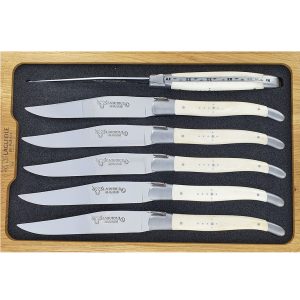 Laguiole en Aubrac Table knives Bone (Set of 6)