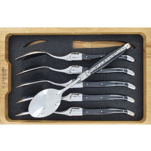Laguiole en Aubrac Table Spoons Buffalo Horn (Set of 6)