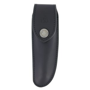Leather case Laguiole Nature Belt Knife Black Large Model