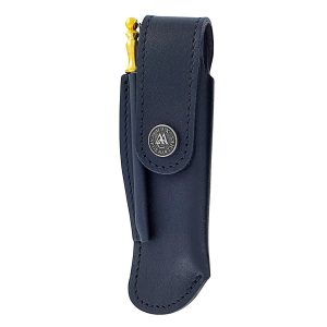 Leather Case Belt Knife Laguiole Desy Rifle Black Large Model