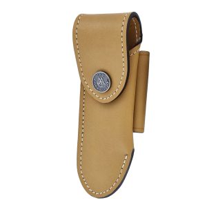 Leather Case Belt Knife Laguiole Tradition Sand