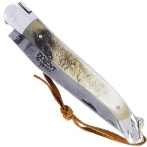 Couteau_Forge_de_Laguiole_Manche_en_Corne_de_Vaches_Aubrac_1_Piece_Inox_Brillant_Lame_Brut_de_Forge_11cm