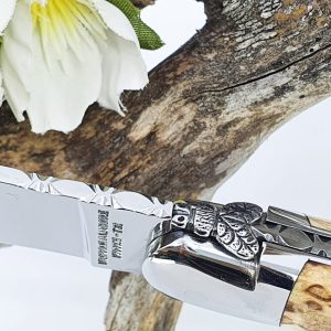 Couteau Forge de Laguiole Manche en Bois de Bouleau 1 Pièce Inox Brillant 12cm
