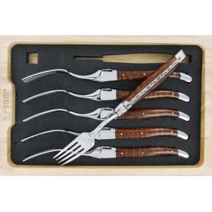 Fourchettes de table Laguiole en Aubrac Amourette (Set de 6)