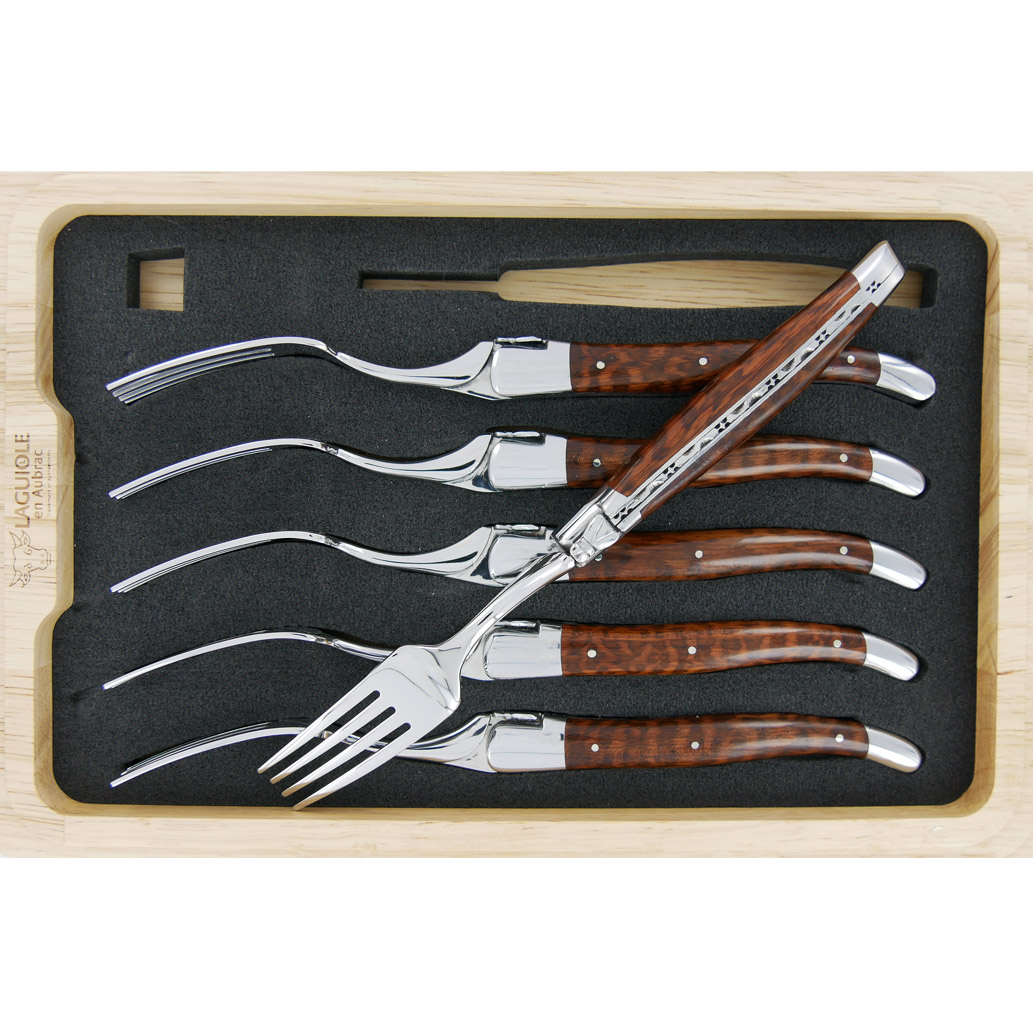 Fourchettes de table Laguiole en Aubrac Amourette (Set de 6)