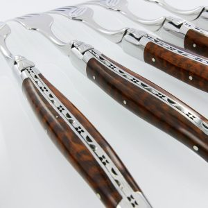 Fourchettes de table Laguiole en Aubrac Amourette (Set de 6)