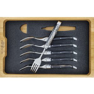 Laguiole en Aubrac Table forks Dessert or Salad Buffalo (Set of 6)