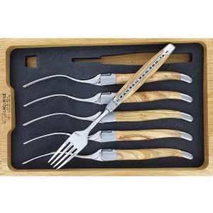 Fourchettes de table Laguiole en Aubrac Olivier (Set de 6)