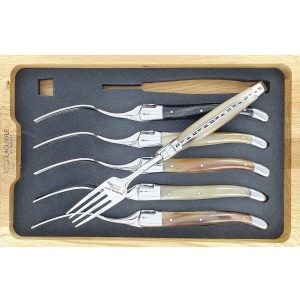 Laguiole en Aubrac Table forks Horn Tip (Set of 6)