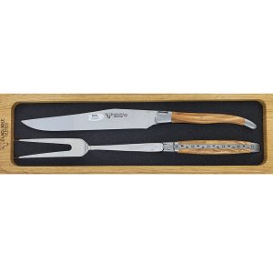 Game Server Laguiole en Aubrac Olive Wood (2 pièces)