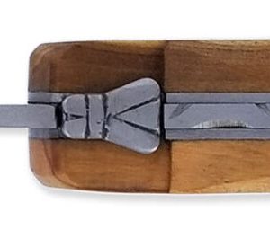 Couteau_de_Chasse_Cube_Laguiole_Arbalète_Plein_Manche_Olivier_avec_Gravure_Bécasse_12cm