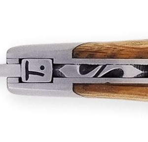 Couteau Le Thiers Chambriard Compagnon Grand Cru Manche en Vieux Chêne avec Tire Bouchon 12cm