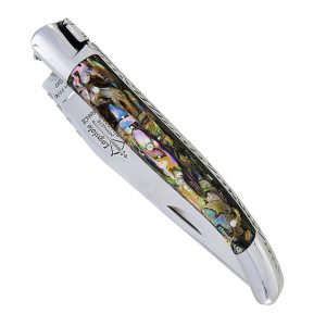 couteau laguiole arbalete Nacre Abalone