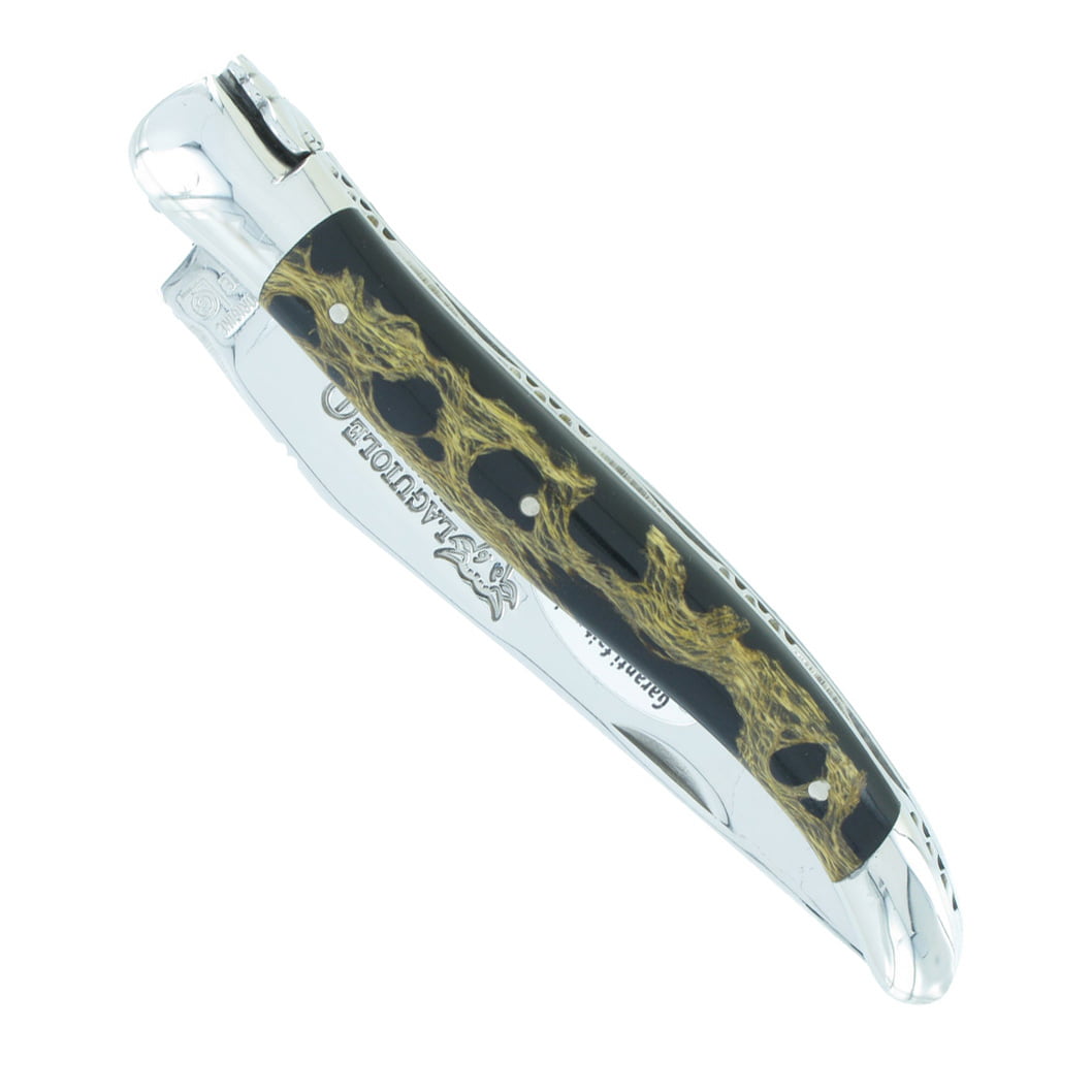 couteau laguiole en aubrac avec manche en cactus noir