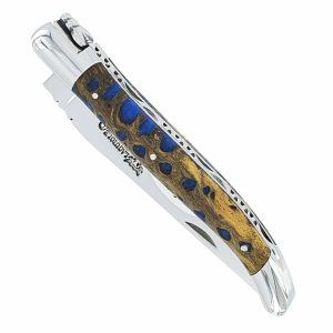 couteau laguiole en aubrac cactus bleu