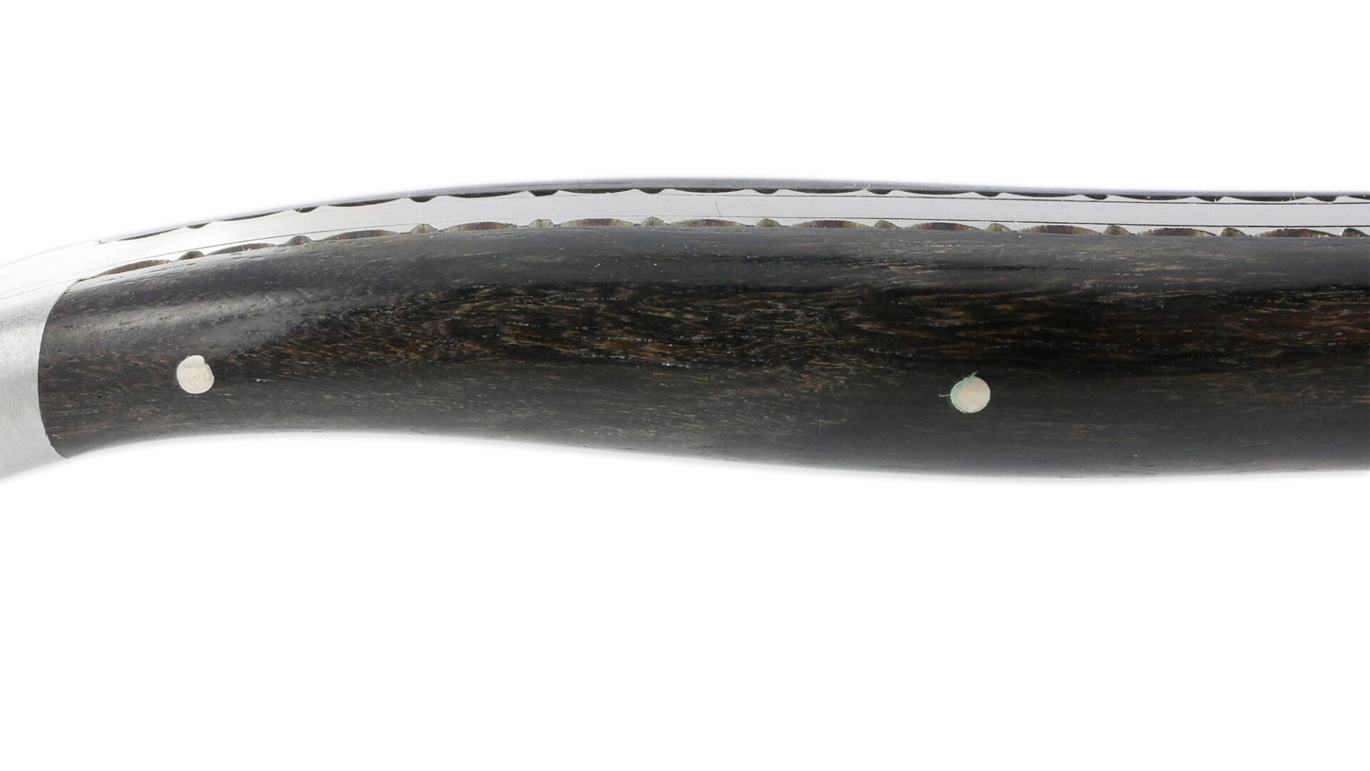 Couteau Laguiole en Aubrac 1 Pièce 12 cm Ebène 1 Mitre Inox Brossé Décoration Guêpe