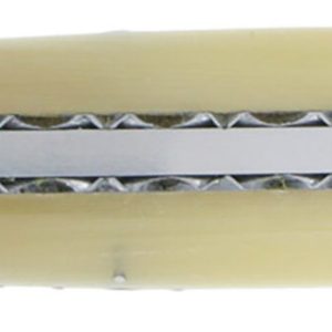 Couteau Laguiole en Aubrac 1 Pièce 12 cm Pointe de Corne 1 Mitre Inox Brossé Décoration Bourdon