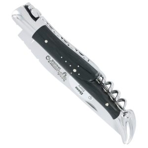 couteau laguiole en aubrac 2 pieces 12cm manche ebene