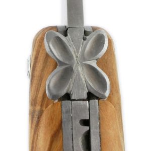 Couteau Laguiole en Aubrac L'Aubracien 1 Pièce 12 cm Olivier 1 Mitre Inox Brossé Mouche Fleur de l'Aubrac