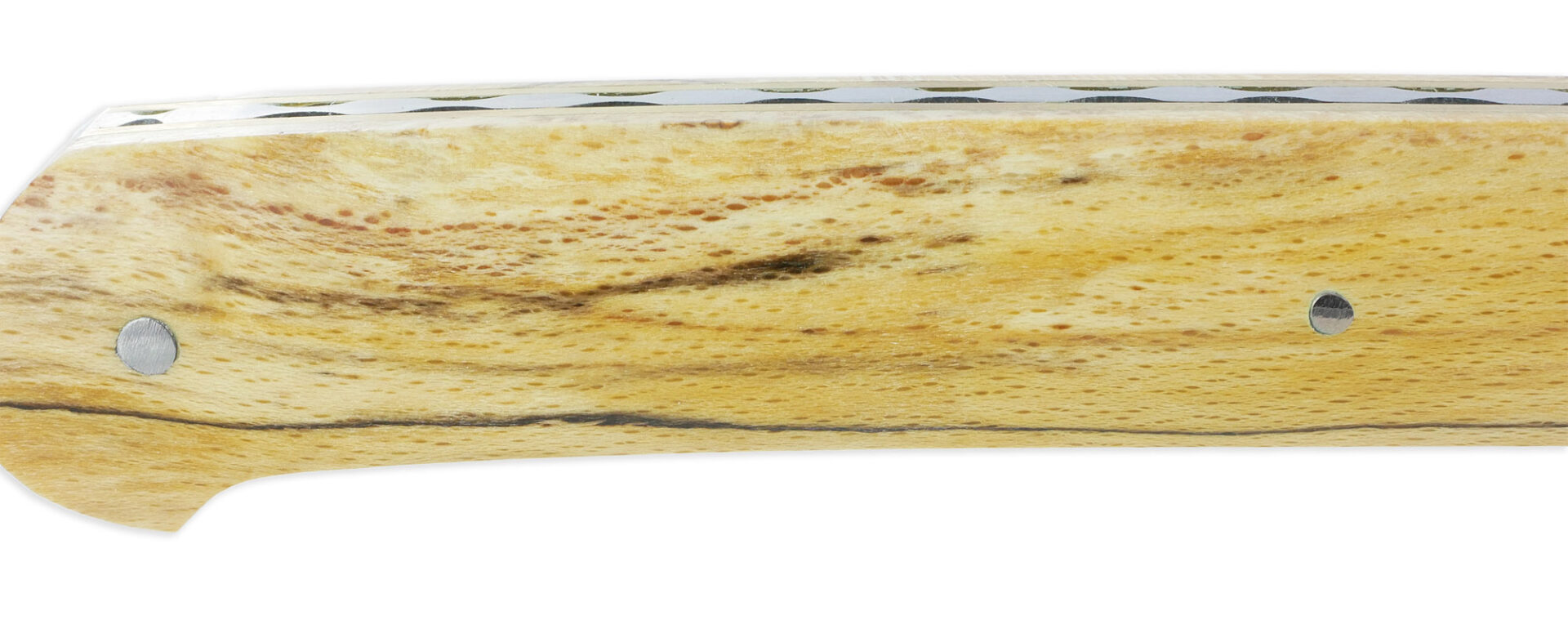 Couteau Laguiole en Aubrac Droit 1 Pièce 13 cm Bois d'Aubrac Plein Manche Lame Inox Brossé