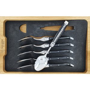 Laguiole en Aubrac Table Coffee or Dessert Spoons Olivewood (Set of 6)