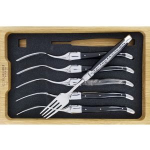 Fourchettes de table Laguiole en Aubrac Buffle (Set de 6)