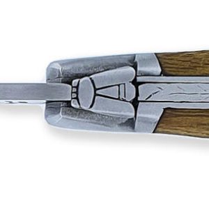Couteau_Laguiole_Antan_Manche_Acacia_2_Mitres_Inox_Brossé_1_Piece_12cm