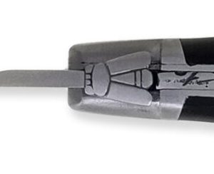 Couteau Laguiole d'Antan 2 Pièces Manche en Buffle avec Tire Bouchon 2 Mitres Inox Brossé 12cm
