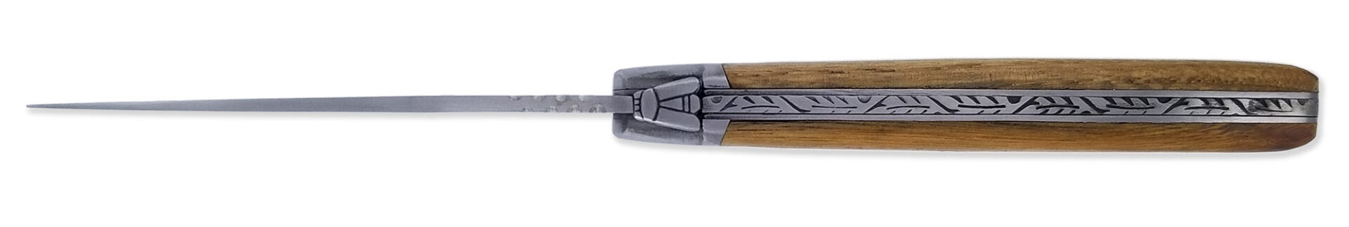 Couteau Laguiole d'Antan Manche en Chataignier 1 Mitre Inox Brossé 1 Pièce 12cm